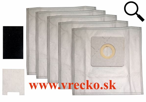 Sencor SVC 8250 R Mandarine textilné vrecká, sáčky do vysávača, 5ks