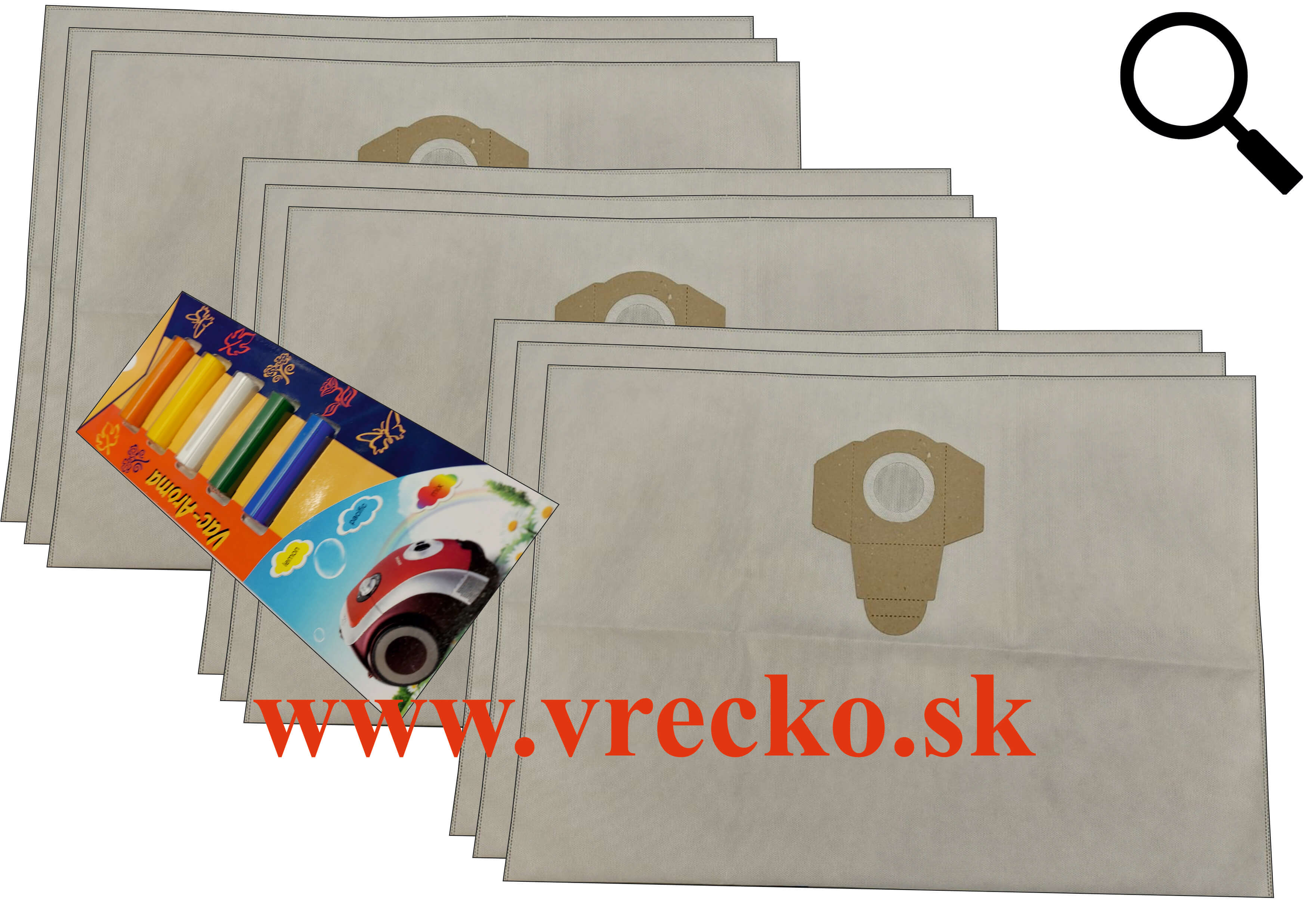 Aqua Vac Excell 30 S Synchro profi - XL zvhodnen balenie textilnch vreciek do vysvaa + 5 ks vn do vysvaov MIX ZDARMA za cenu 3,99 (celkovo vreciek 9 ks)