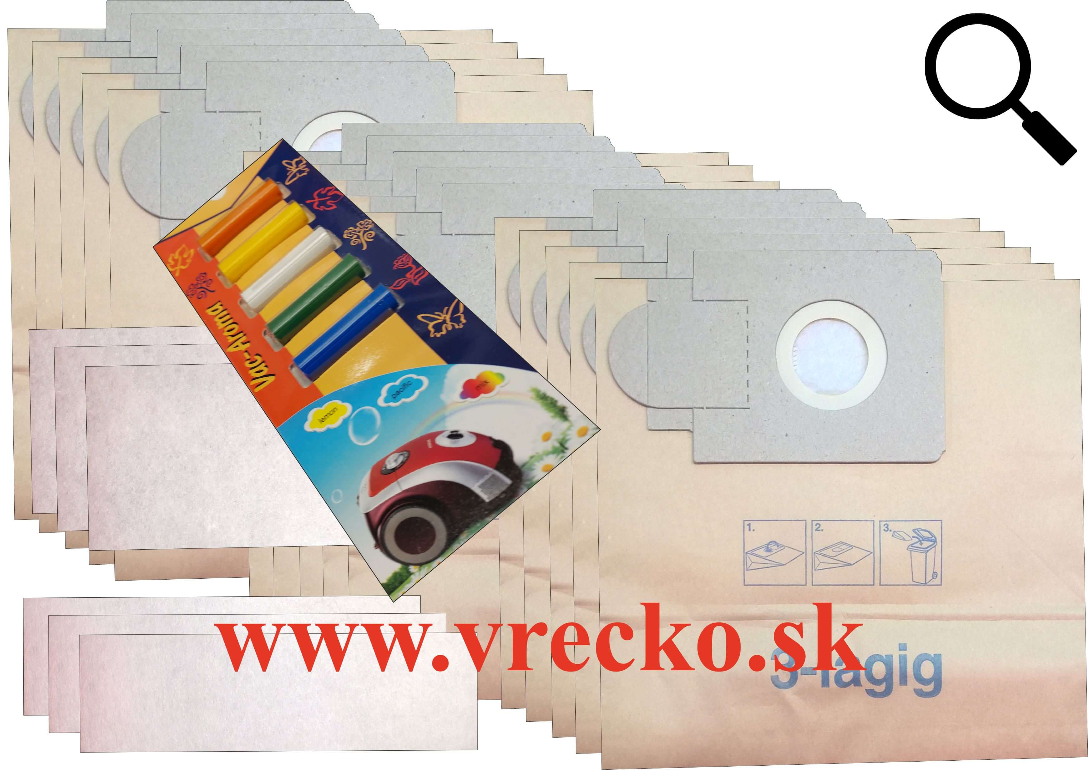 Zanussi Cyclone V 1400 - XL zvhodnen balenie papierovch vreciek do vysvaa + 5 ks vn do vysvaov MIX ZDARMA za cenu 3,99 (celkovo vreciek 15 ks)