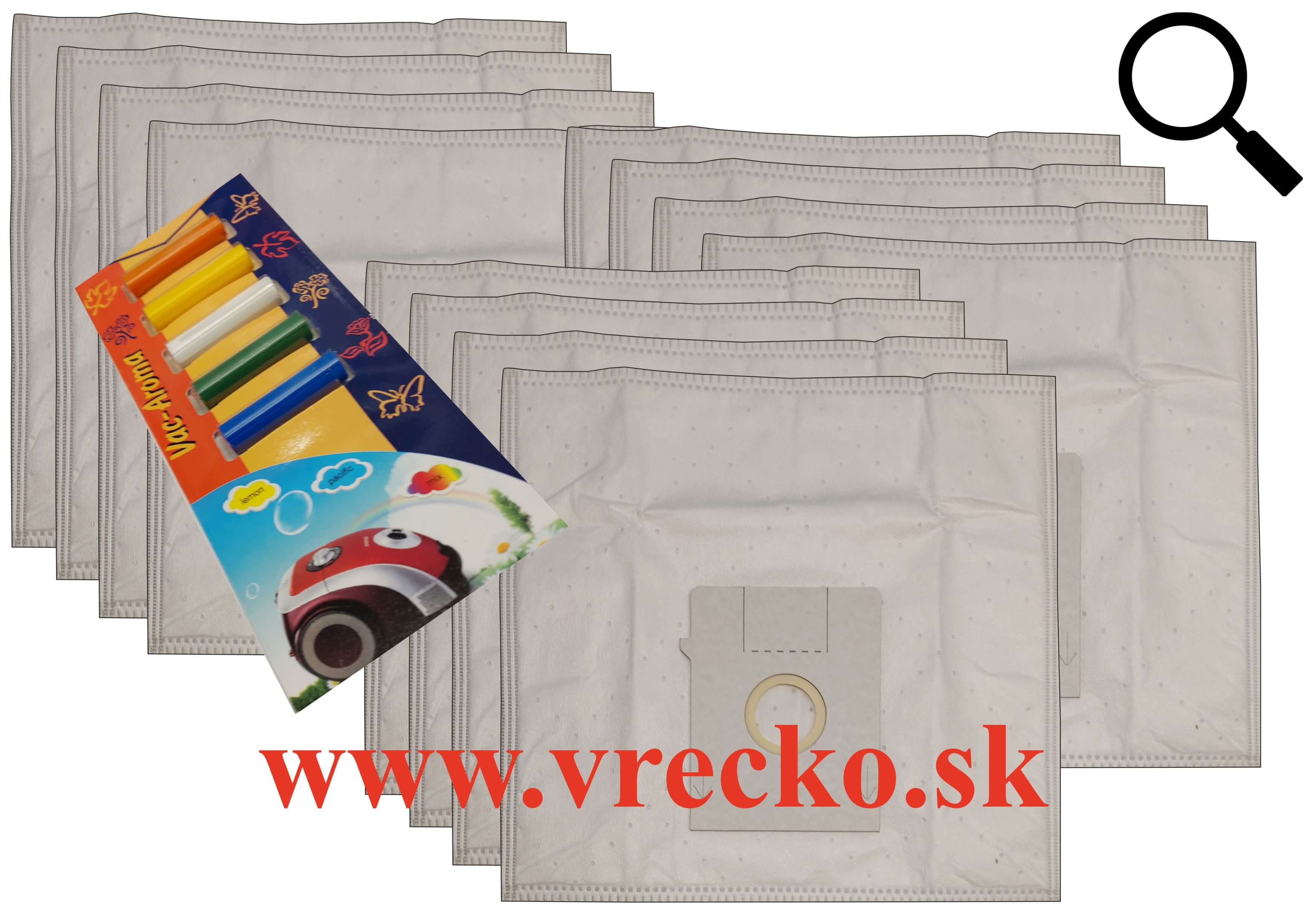 Siemens Big Bag 3l - XL zvhodnen balenie textilnch vreciek do vysvaa + 5 ks vn do vysvaov MIX ZDARMA za cenu 3,99 (celkovo vreciek 12 ks)