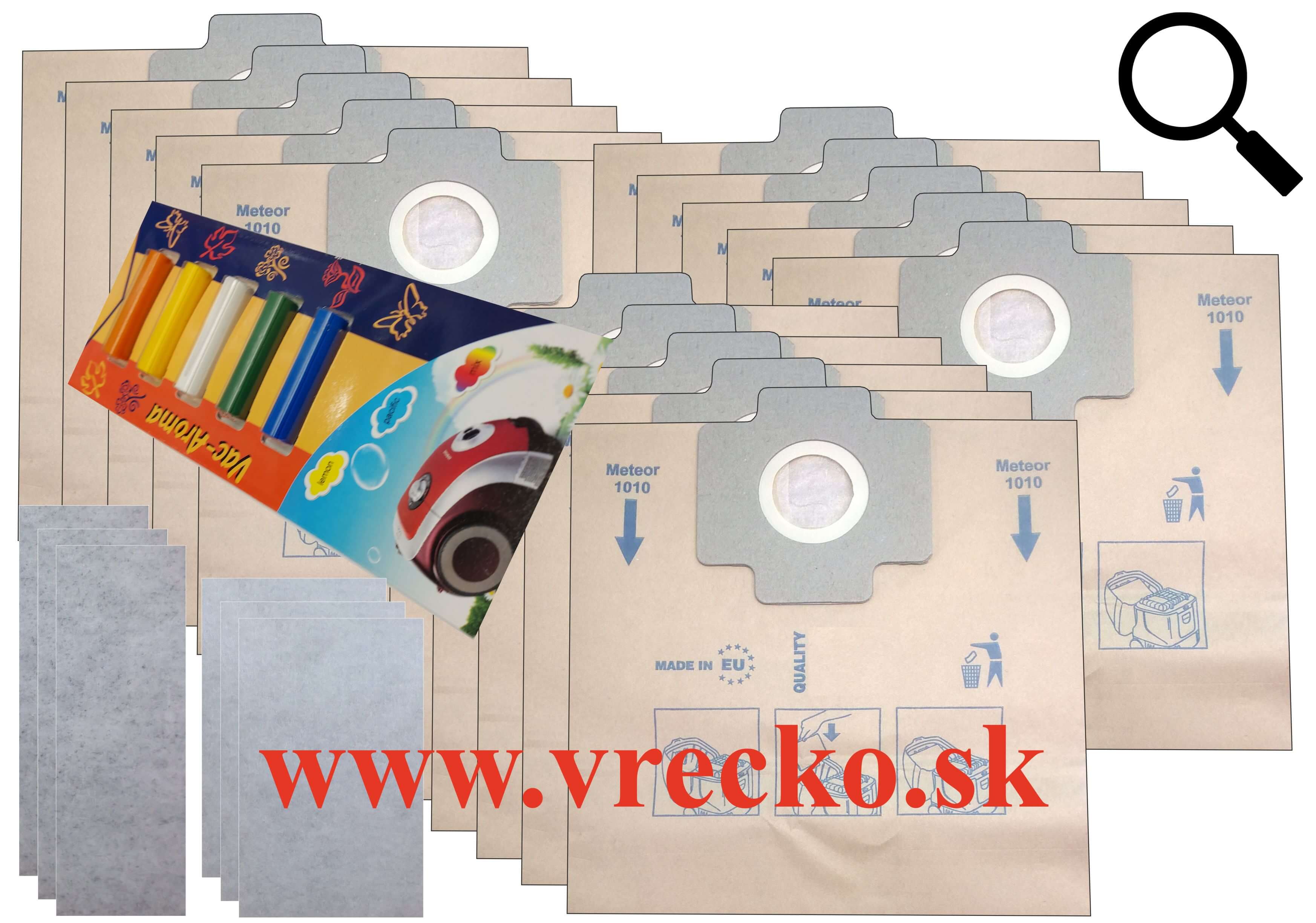 Clatronic BS 1201 - XL zvhodnen balenie papierovch vreciek do vysvaa + 5 ks vn do vysvaov MIX ZDARMA za cenu 3,99 (celkovo vreciek 15 ks)