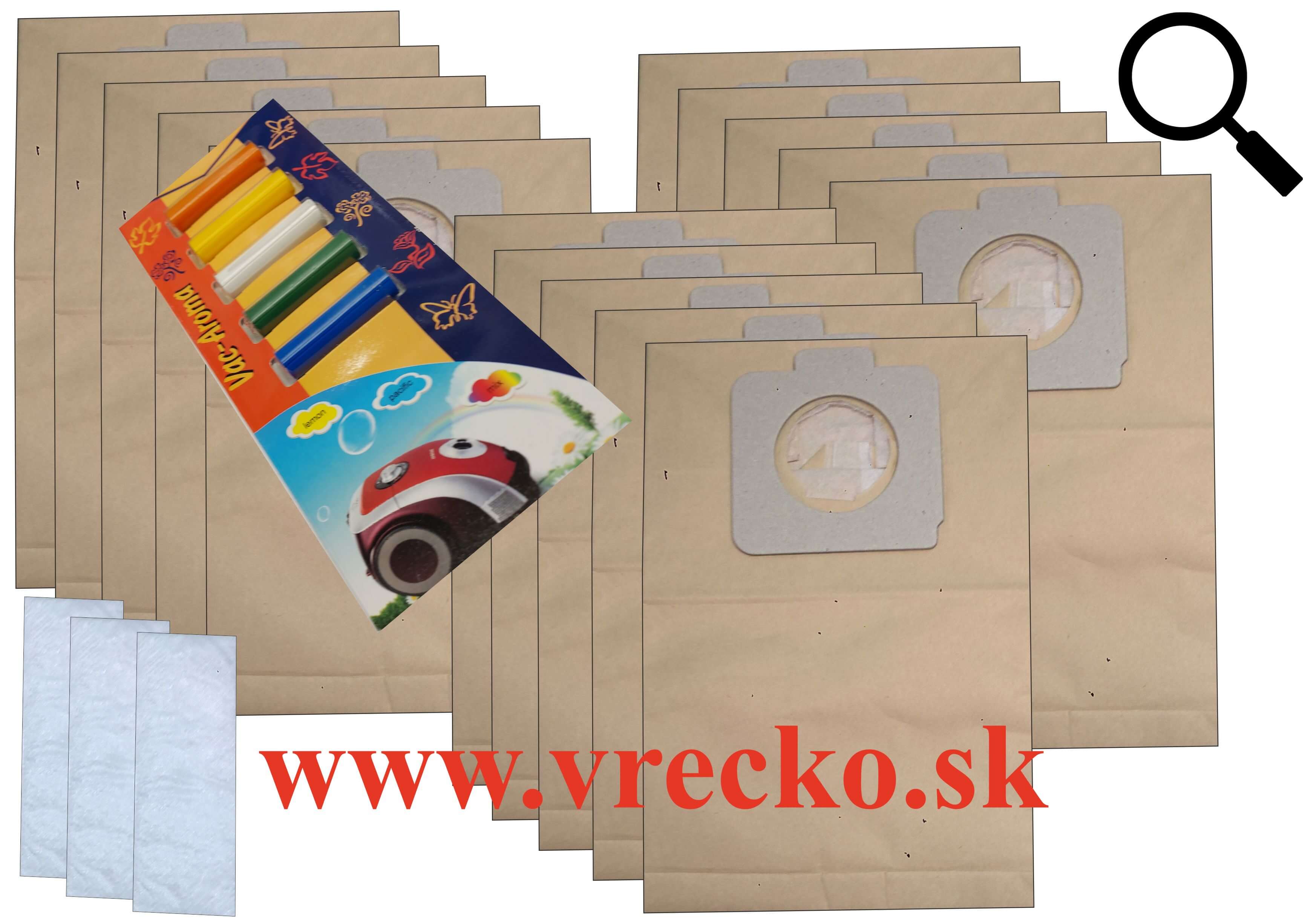Moulinex 1000 SL - XL zvhodnen balenie papierovch vreciek do vysvaa + 5 ks vn do vysvaov MIX ZDARMA za cenu 3,99 (celkovo vreciek 15 ks)