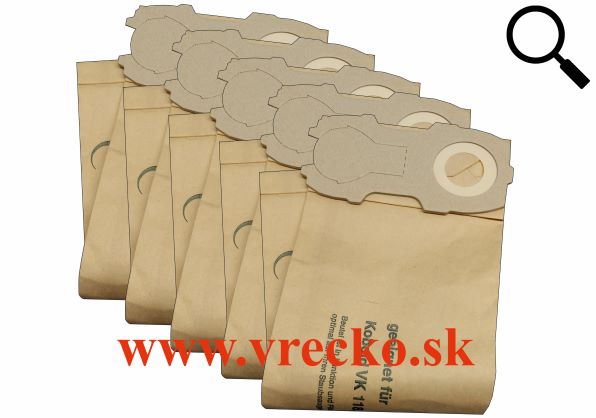 Vorwerk Gr. VK 118-122 papierov vreck do vysvaa, 5ks