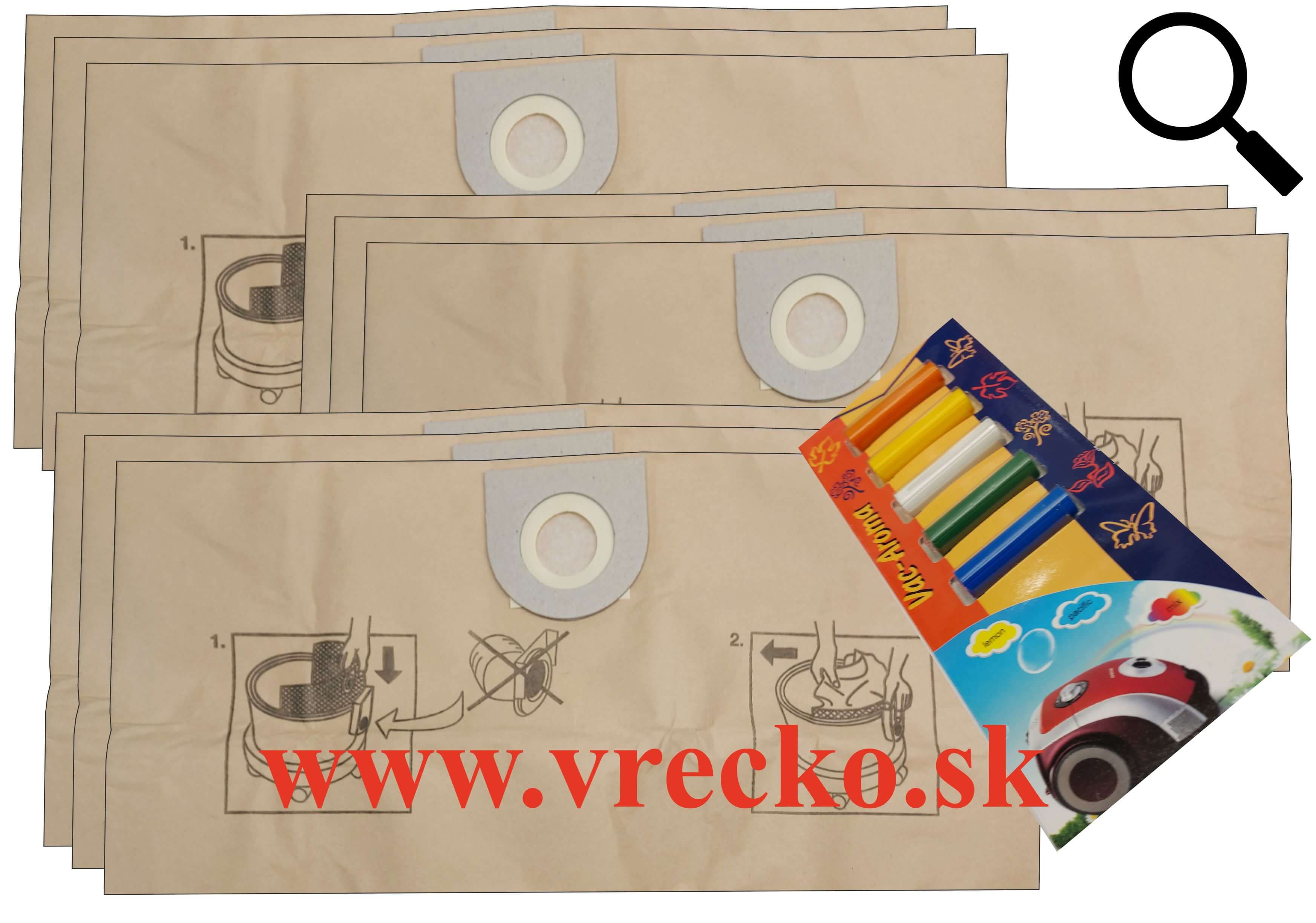 VAX 1000 - XL zvýhodnené balenie papierových vreciek do vysávača + 5 ks vôní do vysávačov MIX ZDARMA za cenu 3,99 (celkovo vreciek 9 ks)