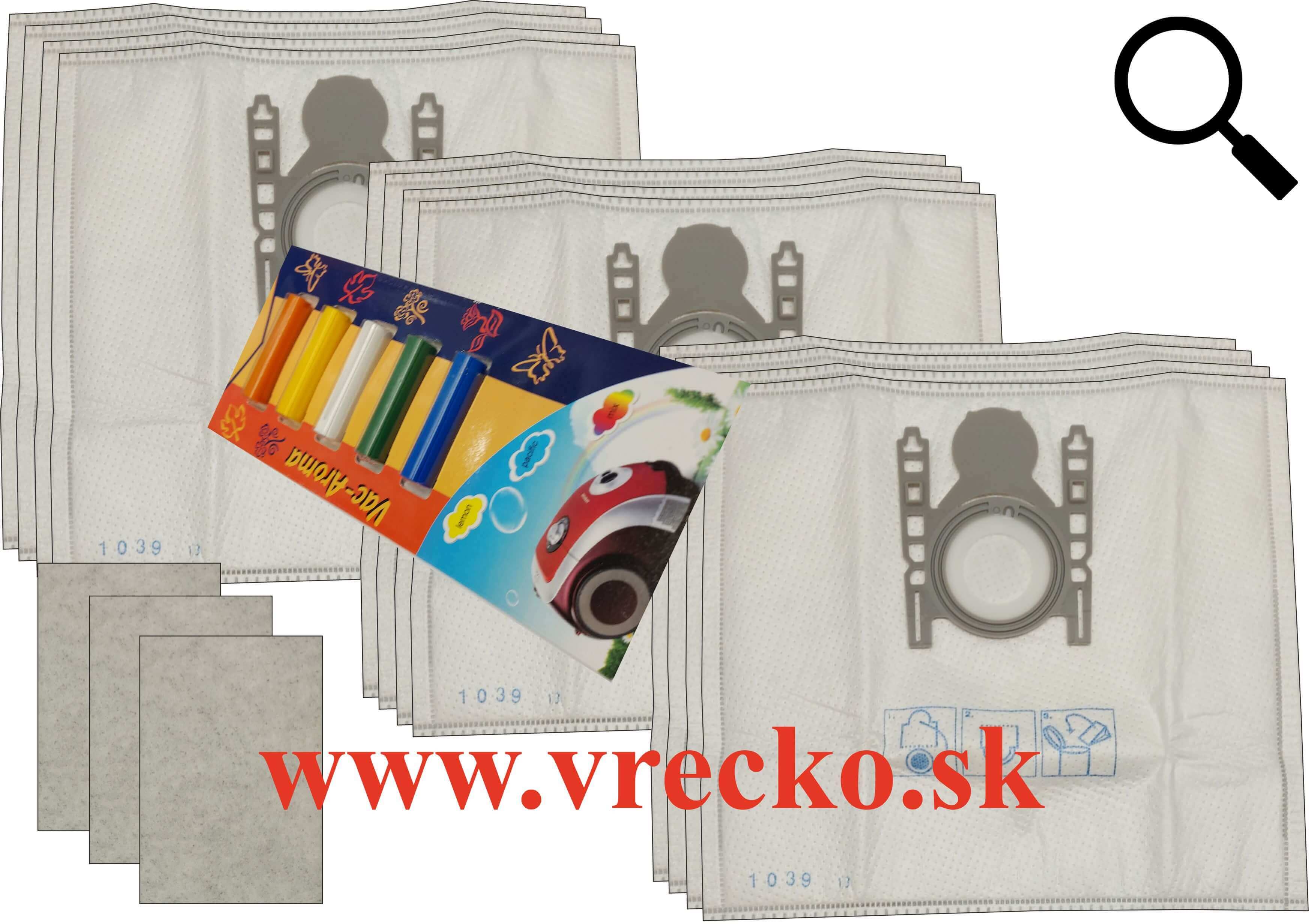 Siemens Dino - XL zvhodnen balenie textilnch vreciek do vysvaa + 5 ks vn do vysvaov MIX ZDARMA za cenu 3,99 (celkovo vreciek 12 ks)