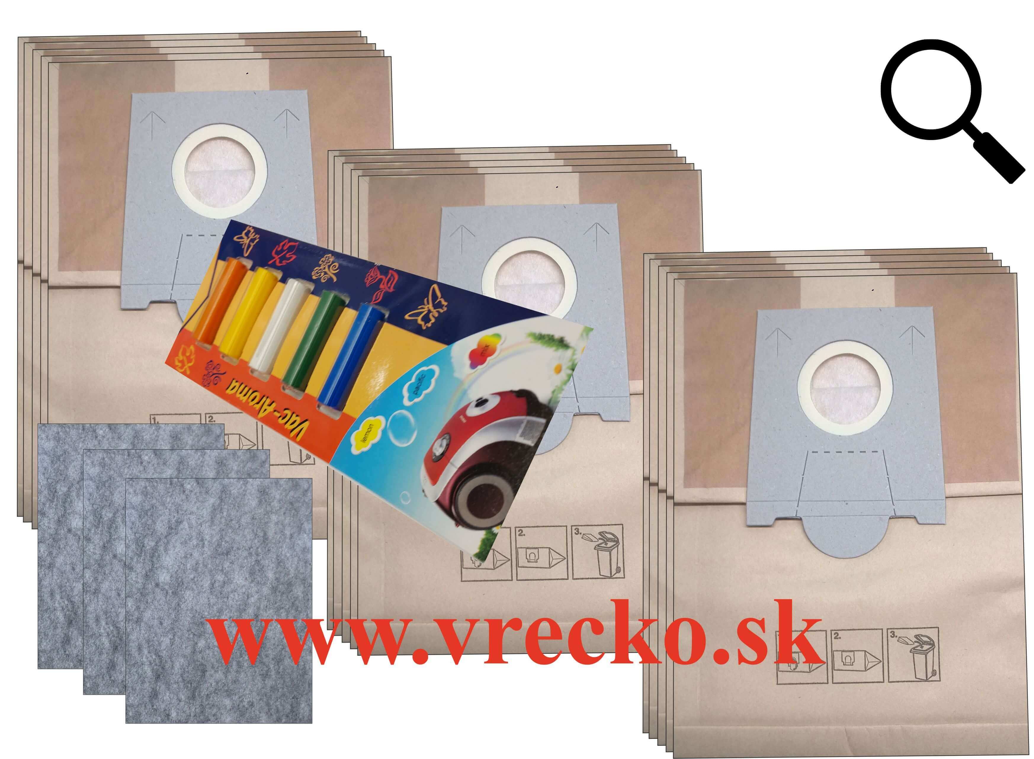 Siemens Dino - XL zvhodnen balenie papierovch vreciek do vysvaa + 5 ks vn do vysvaov MIX ZDARMA za cenu 3,99 (celkovo vreciek 15 ks)