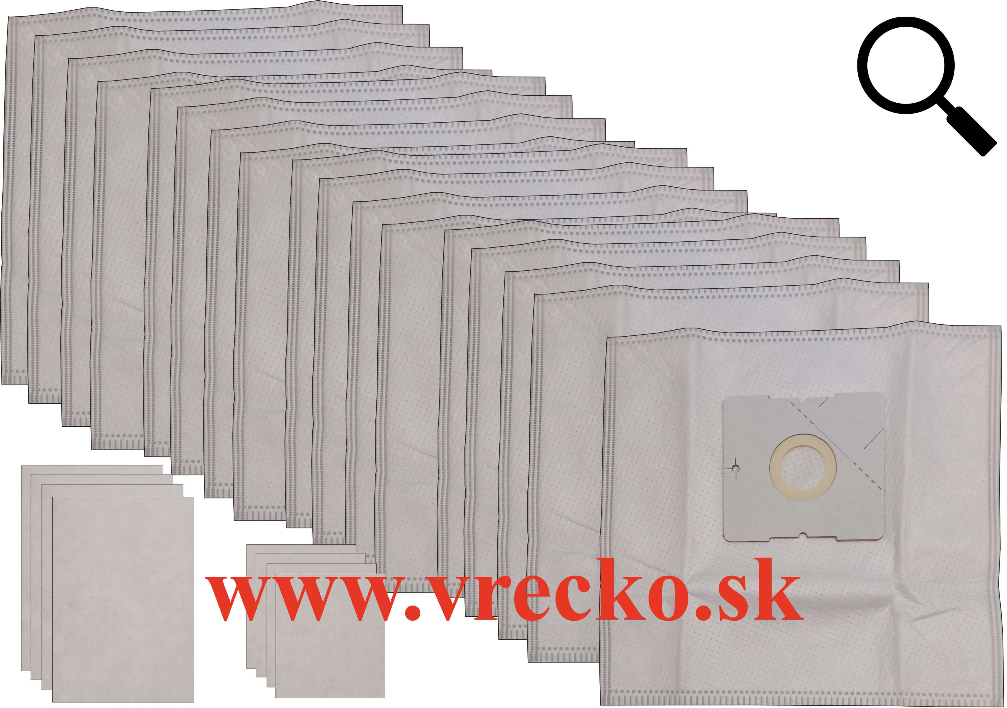 Ecg 3144 S - Textilné vrecká do vysávača XXL vo zvýhodnenom balení s dopravou zdarma (17ks)