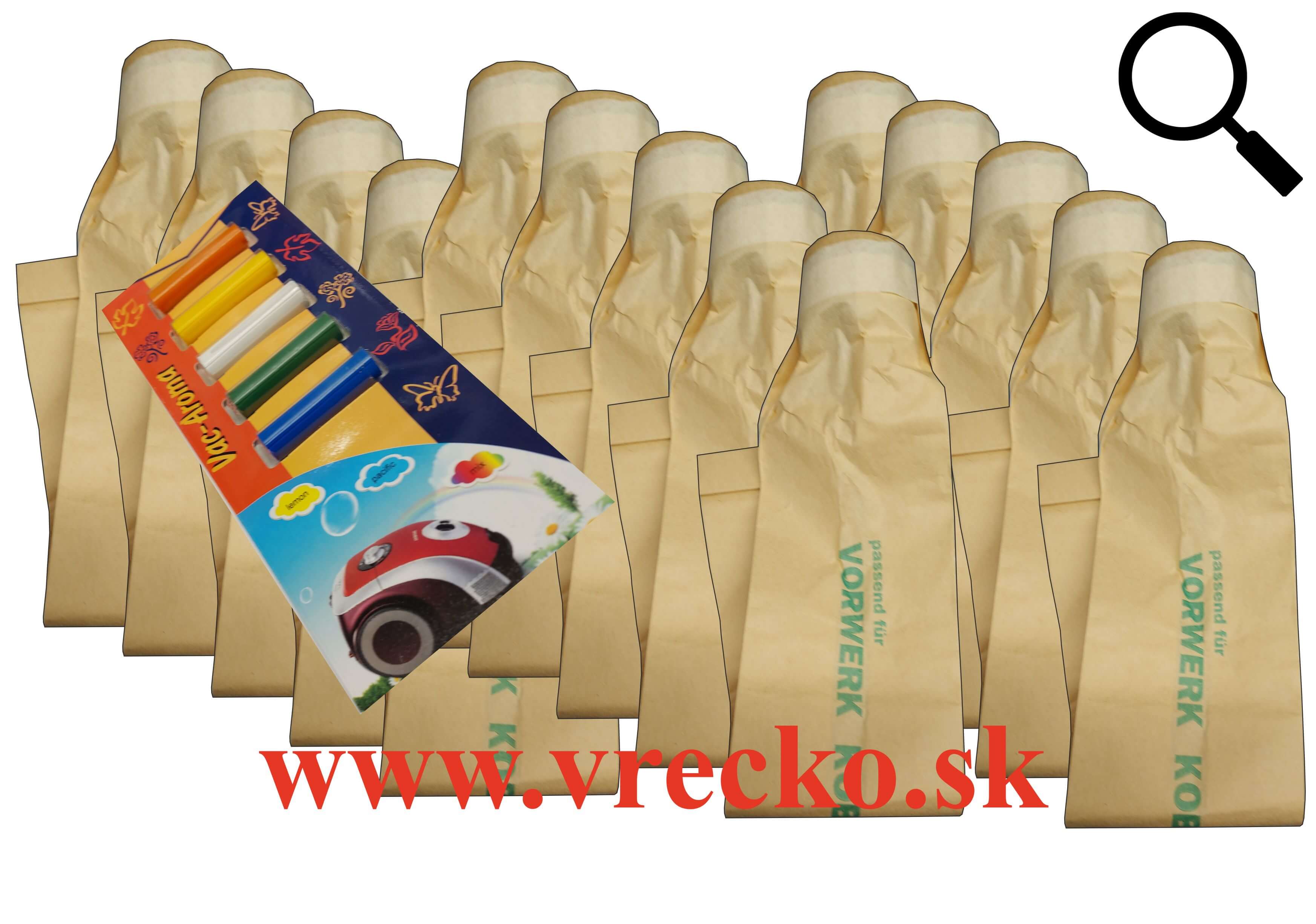 Vorwerk Folleto VK 116 - XL zvýhodnené balenie papierových vreciek do vysávača + 5 ks vôní do vysávačov MIX ZDARMA za cenu 3,99 (celkovo vreciek 15 ks)