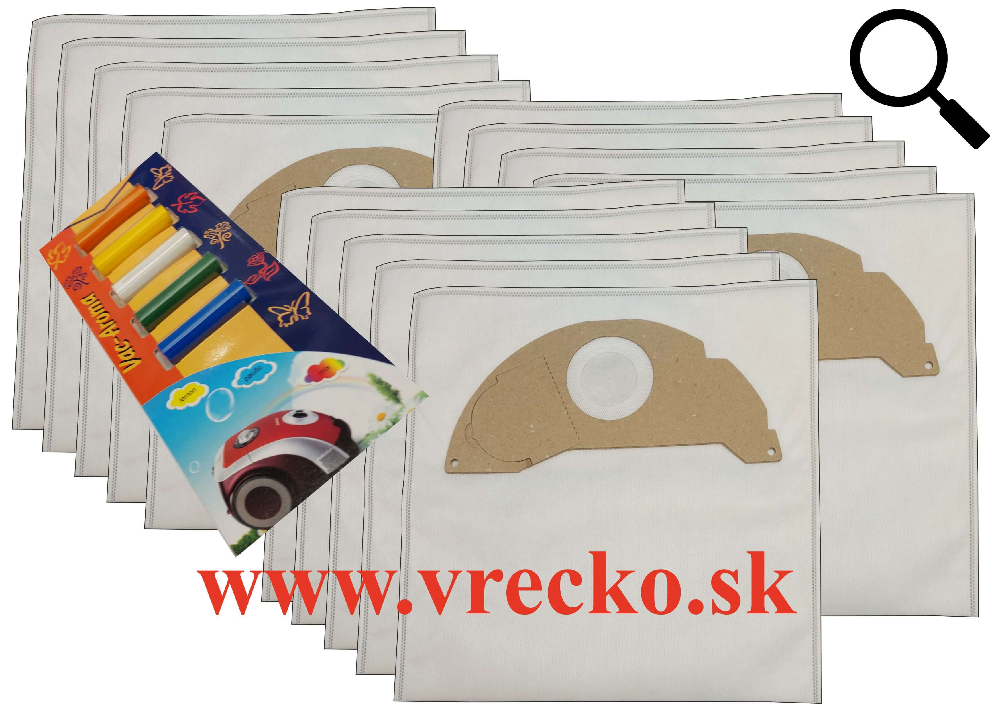 Krcher 2014 CV - zvhodnen balenie typ H - textilnch vreciek do vysvaa + 5 ks rznych vn do vysvaov v cene 3,99 ZDARMA (celkovo vreciek 15 ks)