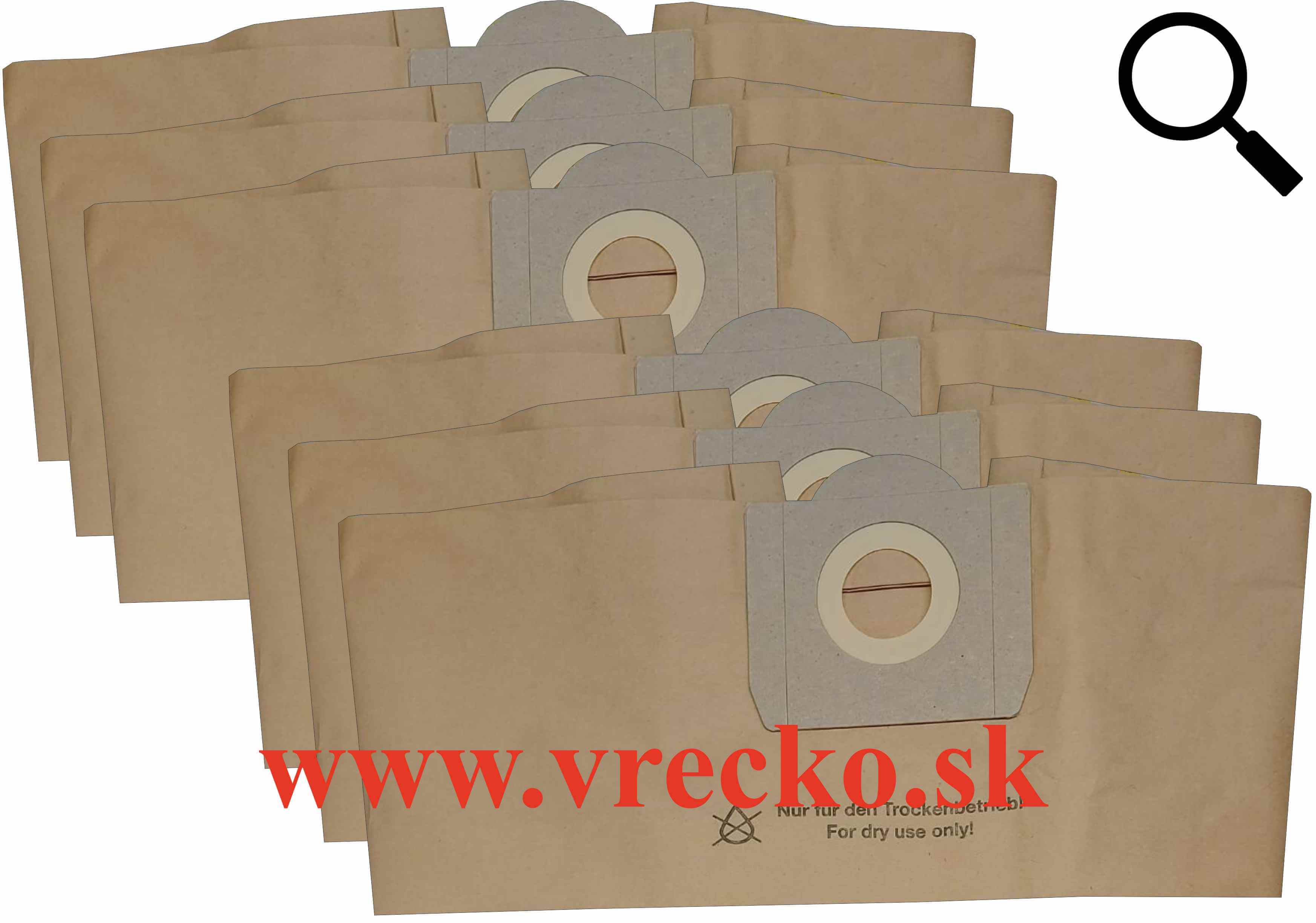 Einhell INOX 1250 - zvhodnen balenie typ S - papierov vreck do vysvaa, 6ks
