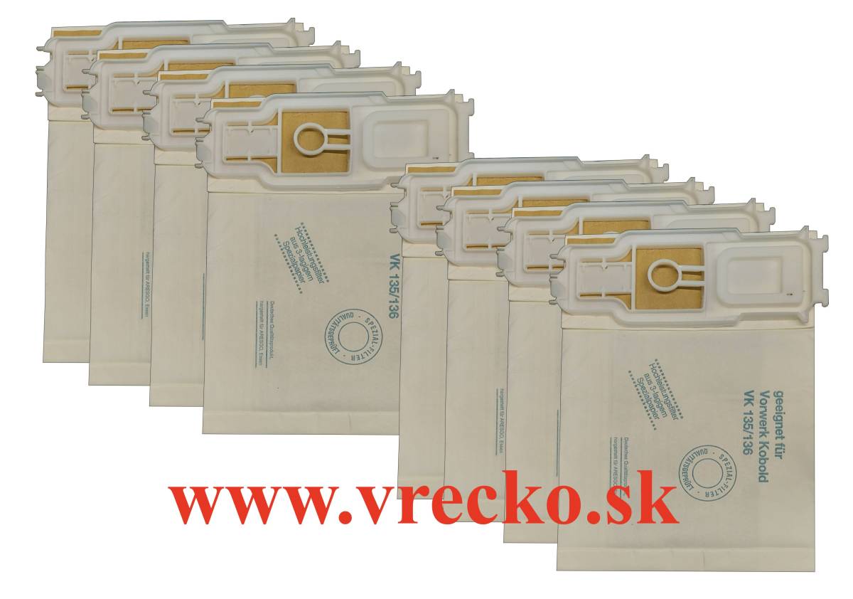 Vorwerk SA 12 - zvýhodnené balenie typ S - papierové vrecká do vysávača, 8ks